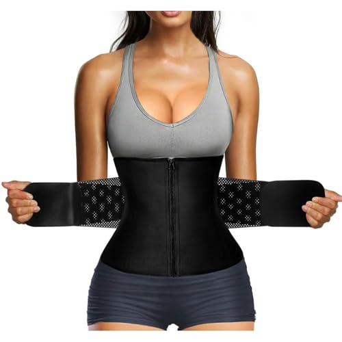 LYBQFZ Fajas Reductoras Mujer Corsé De Mujeres Camiseta De Carrocería Trainer De Cintura De Acero Bone Sports Fitness Fitness Body Corset Back Support-Negro-XXL