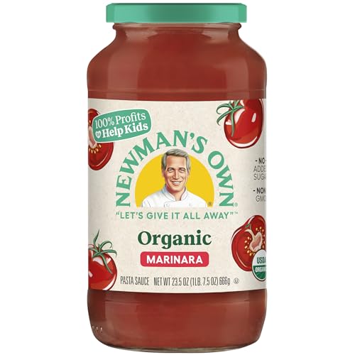Image of Newman's Own Inc (AmazonFresh), us amazon fresh, NE6PA Organic Marinara Pasta Sauce, 23.5 Oz
