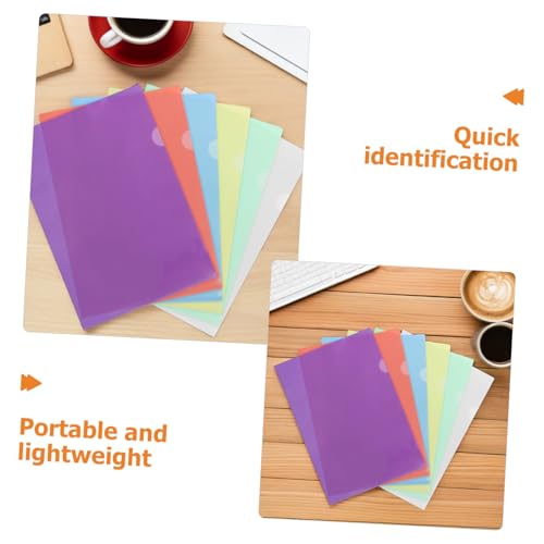 Dossiers plastiques multicolores A4 par 24 pièces imperméables pour documents