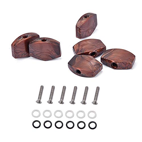 Rfeeuubft Lot de 6 boutons pour accorder la guitare, boutons pour accord, boutons pour têtes mécaniques pour guitare - Les Beatles, Paul McCartney, John Lennon, RIngo Starr, George Harrison Rfeeuubft Lot de 6 boutons pour accorder la guitare, boutons pour accord, boutons pour têtes mécaniques pour guitare – Image 5