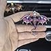 2 Pcs Bling Dragon Car Air Freshener Vent Clips, Crystal Rhinestone and Enamel Dragon Air Vent Clips Car Diffuser Cute Car Interior Decoration Accessories for Women Gift (Green Purple)