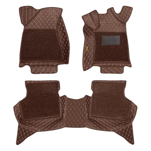Image of Premium 7D Car Floor Mat for Tata Harrier EV | Coffee Coffee