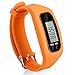 Bomxy Fitness Tracker Watch, Simply Operation Walking Running Pedometer with Calorie Burning and Steps Counting (Orange)