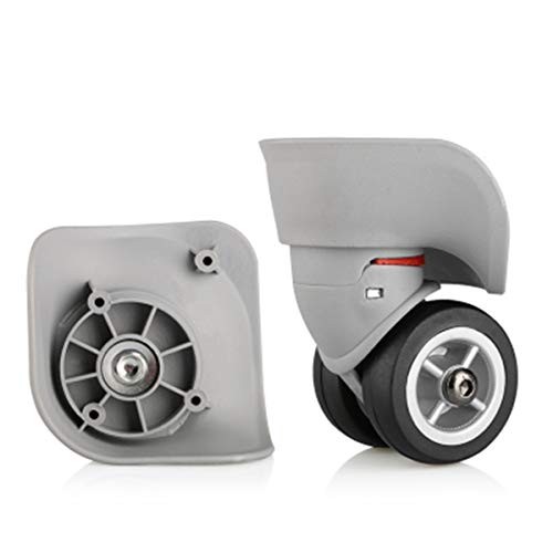 EMZCIEYDK(売店) DIY 360度回転ミュートスピナー荷物交換用ホイール 2個パック マルチカラー(Gray)