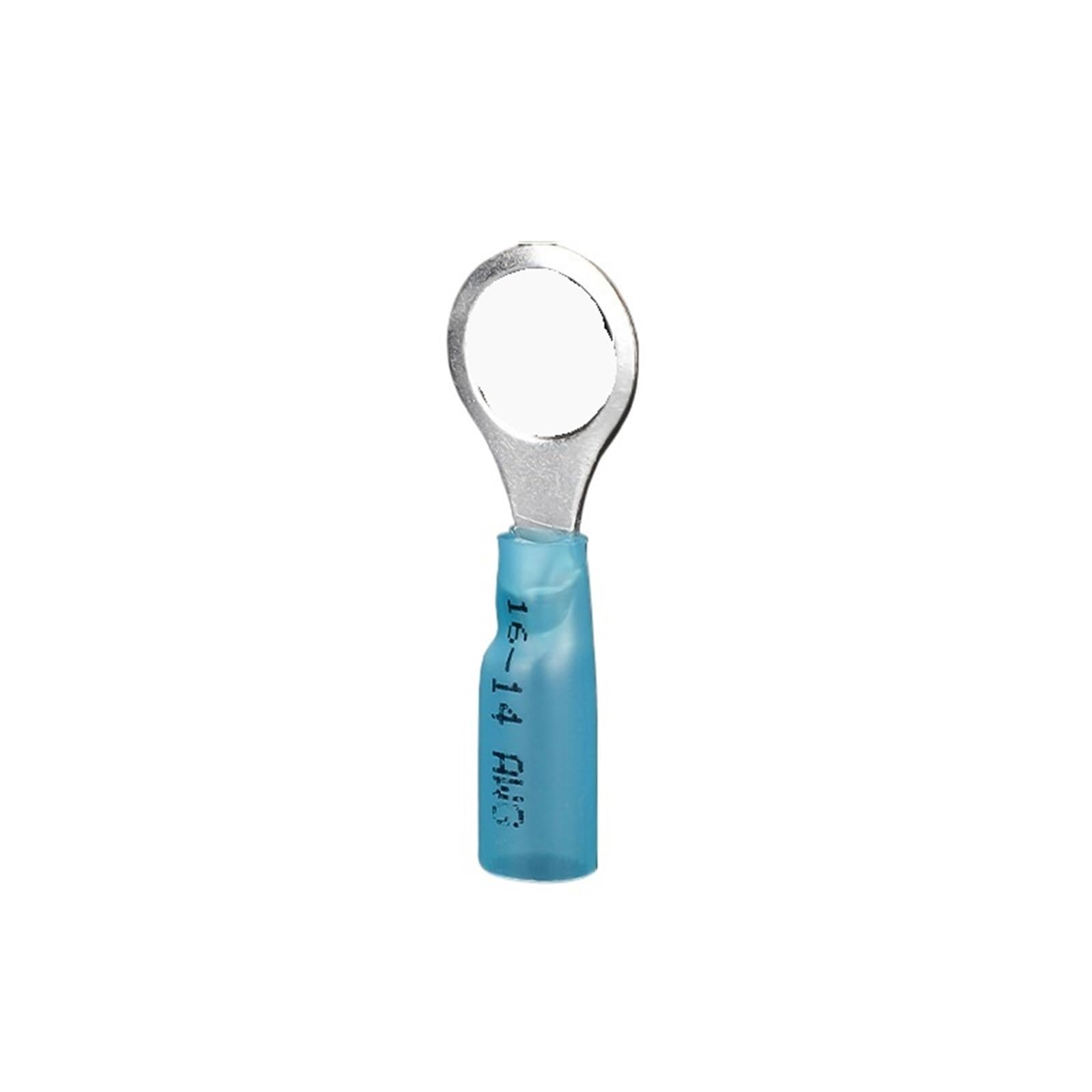 Ensdiepls Rv2-M10 Blue Insulated Ring Terminals, Heat Shrink Round Ring Insulated Terminals Wire Cable Crimp Connectors Rv Multicolor(Rv2-M10 Blue)