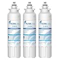 Filterlogic ADQ73613401 Refrigerator Water Filter, Replacement for LG® LT800P®, LT800PC, ADQ736134, ADQ73613402, LSXS26326S, LSXS26366S, LMXS30776S, LSXS26366D, LMXC23746S, 46-9490, 469490, Pack of 3
