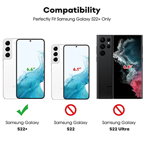 Image of JETech Screen Protector Guard for Samsung Galaxy S22 Plus, 2+2 Pack | with Camera Lens Protector, HD Clear Tempered Glass, Anti-Scratch Protection, Easy Installation Tool