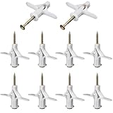 石膏ボード用壁プラグ 10個セット 膨張ボルト 航空機膨張アンカー栓 固定具 強力 回転防止 壁用ボードアンカー ネジキット