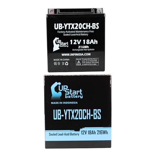 UB-YTX20CH-BS Battery Replacement for 2006 Suzuki LT-F500F Vinson Manual 4WD 500 CC ATV - Factory...