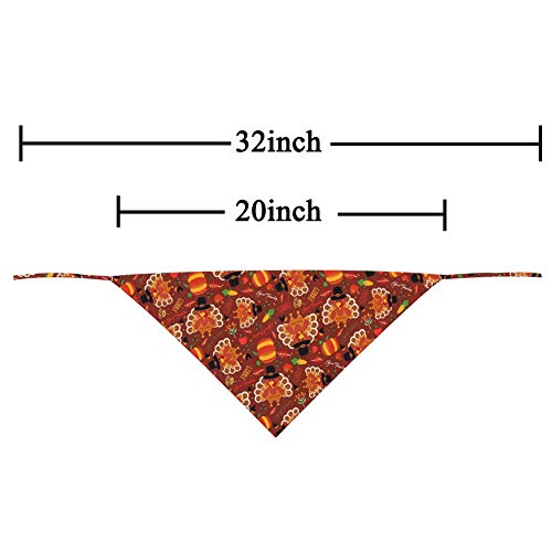 Thanksgiving Dog Bandana Fall Autumn Reversible Triangle Bibs Scarf Accessories For Dogs Cats Pets #TOP3