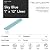 UDS Premium Quality Sky Blue 1" x 12" Glass Liner and Trim- Blue- for Kitchen Backsplash, Bathrooms, Showers, etc
