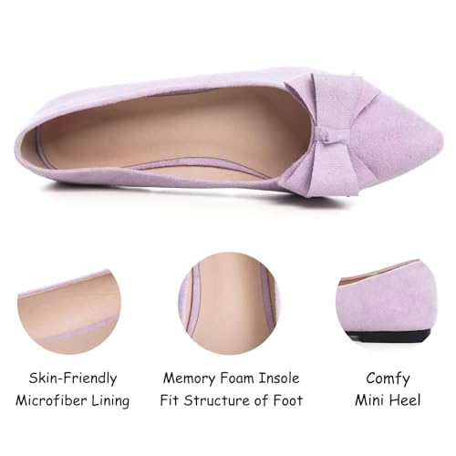 Image of SAILING LU Women's Bow-Knot Pointed Toe Ballet Flats