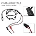 BNC to Dual Test Hook Adapter Cable P1007, 50 Ohm Oscilloscope Probe with Q9 Male, 5A 500V PVC Wire for Lab School Industrial Testing and Measurement