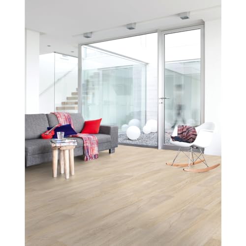 GERFLOR Lame clipsable de sol PVC effet bois kilda beige Rigid Lock + 30