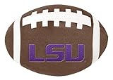 ShopInstaPets Officially Licensed NCAA Football Dog Toy with Squeaker - Durable & Fun for All Dogs (LSU Tigers)