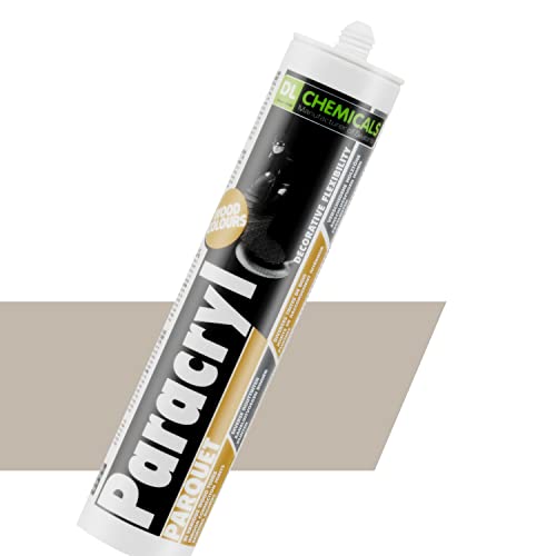 Parkett & Laminat, Holzböden Fugenfüller schleifbar, Holz-Reparatur |elastischer Dichtstoff für Anschluss- und Dehnungsfugen, lösemittel- und silikonfreie Dichtmasse (1, GRAU, 310ml)