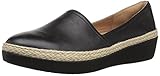 FitFlop Women's CASA Loafers Sneaker, Black, 5 M US