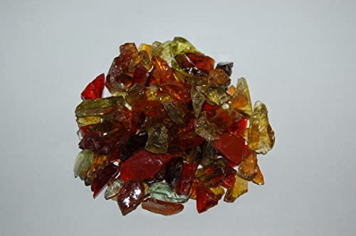 American Specialty Glass TAMBERB1-25 Recycled Chunky Glass Amber Brown - Size 1-0.13-0.25 in. - 25 lbs