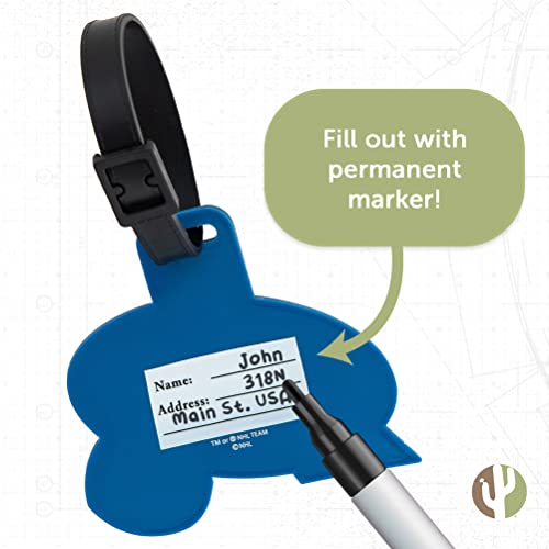 Desert Cactus Colorado Avalanche Luggage Tag Team NHL National Hockey League Bag (PVC Luggage Tag)4