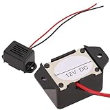 Car Light-Off Buzzer Control Module with 12V Adapter Cable for Automobiles, 75dB Audible, Compact 38 x 17 x 14mm Housing, Black