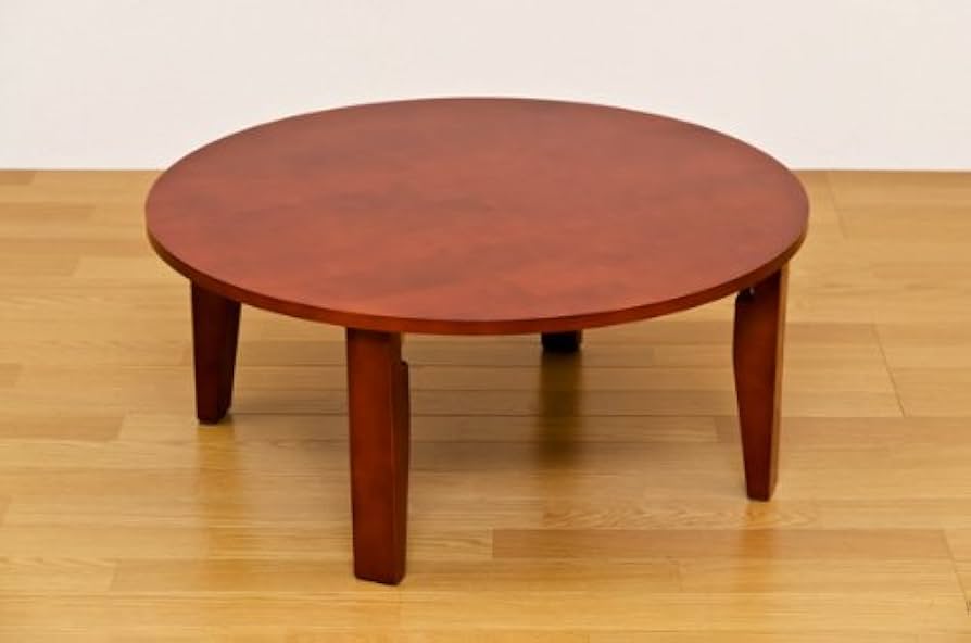 Amazon.co.jp: NEWラウンドテーブル(折りたたみローテーブル) 【丸型