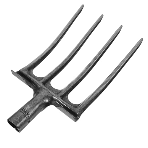 CIYODO Fourche Bêcher Acier Dents pour Jardinage Agricole Ameublissement du