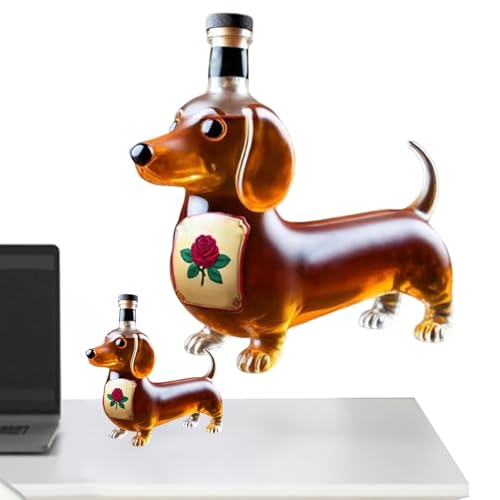 Botella de whisky de tejón decorativa ideal para salas y vitrinas 2