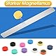 Magnetleiste Selbstklebend, 6 Stück Magnettafel Memotafel, Magnetleisten Magnetwand mit 10 Starke Magnete für Büro, Pinnwand, Fotowand, Dokumente, Kühlschrank, Küche