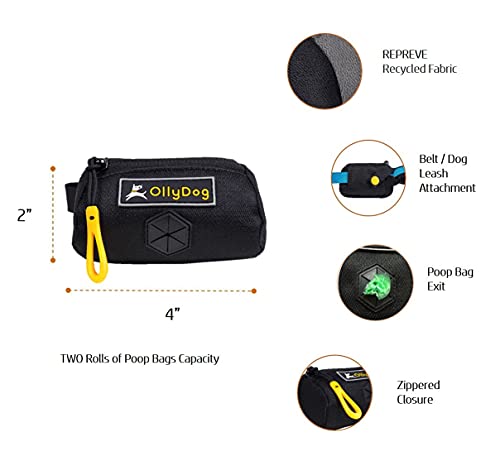 Image of OllyDog Scoop Pick Up, Dog Poop Bag Holder Leash Attachment, Fits on Any Dog Leash, Durable, Water Resistant, Lightweight, Compact Size, Fits All Standard Poop Pick-Up Rolls (Monkey Business) (1050-0700-903)