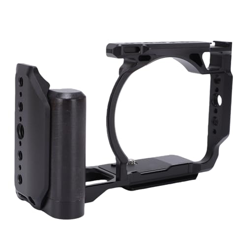 Cage de caméra en alliage d'aluminium avec poignée bois pour rail coulissant ZR 38mm
