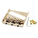 Wilkinson 54mm Espacement des Cordes Threaded Ashtray Chevalet Telecaster 3 Pontets pour Guitare Tele Style, Doré