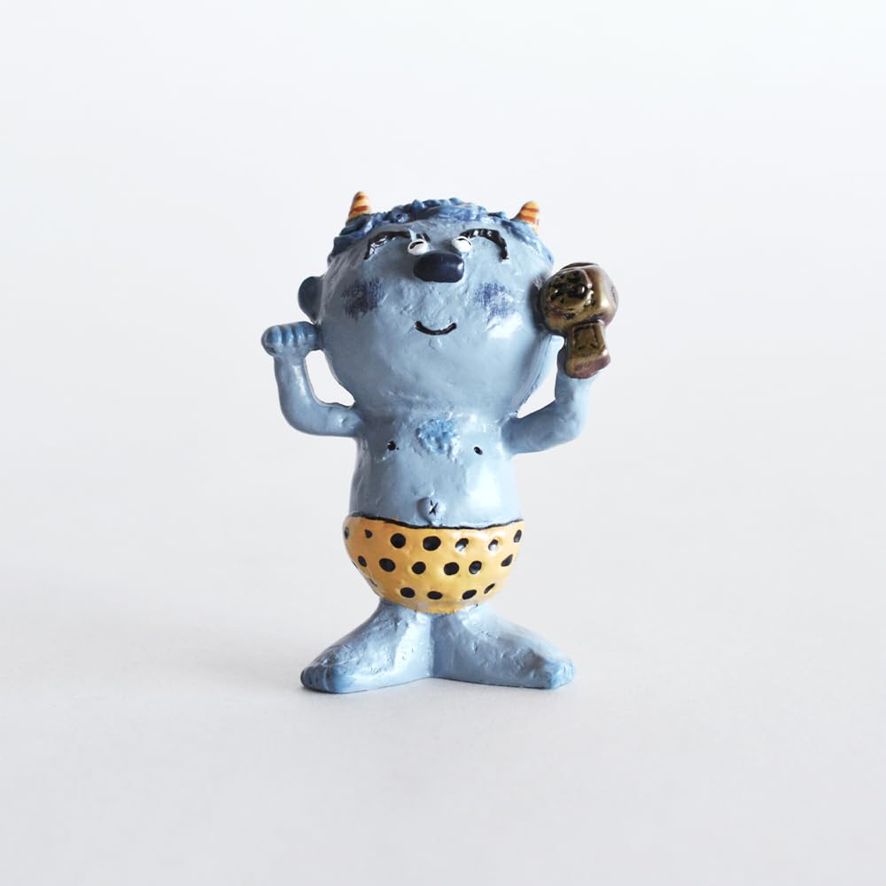 Amazon.co.jp: 織部 風水鬼っ子 小 笑吉 縁起物 インテリア小物 節分