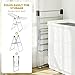 APEXCHASER Clothes Drying Rack, Drying Rack Clothing with Height-Adjustable, Foldable Gullwings Laundry Rack, Indoor Outdoor Use, No Assembly,Black