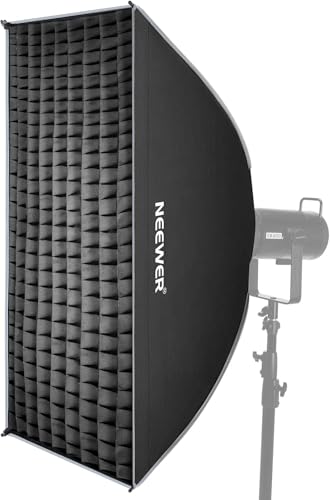 NEEWER 24'x35' Softbox Rectangulaire, Soft Box à Dégagement Rapide avec Monture Bowens,Diffuseurs,Grille,Sac,Compatible avec Aputure 120d Compatible avec Godox SL60w NEEWER Q4 AS600B CB300B Q300,NS93P
