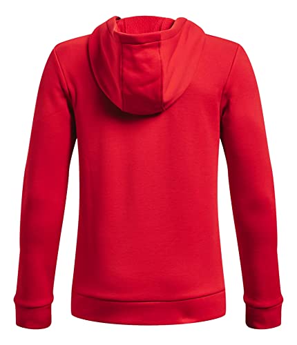 Under Armour Boys Fleece Hoodie (as1, alpha, m, regular, Red/Black, Medium)2