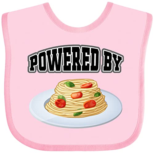 inktastic Powered By Spaghetti Baby Bib