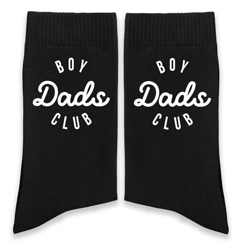 AYQJCBGC Funny Dad Socks BOY DADS CLUB Sign Funny Crew Socks for Men Fathers Days Gifts Birthday Gifts for Men192