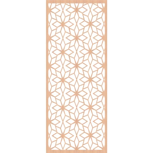 Image of 33 3 /8 inchW x 84 3 /8 inchH x 1 /4 inchT Lake Decorative Fretwork Wood Wall Panels, Alder