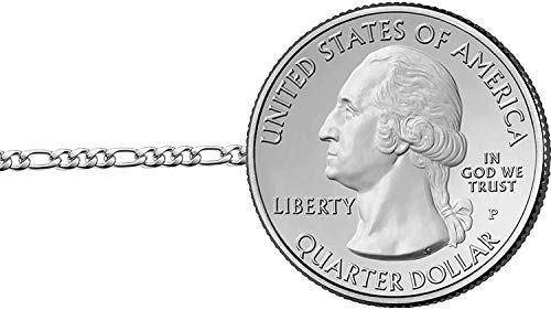 Savlano 925 Sterling Silver 3.5mm Italian Solid Figaro Link Chain Necklace Comes With a Gift Box For Men & Women - Made in Italy3