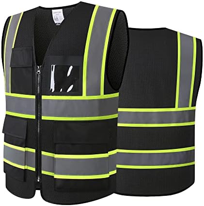 Safety Vest for Men Women Reflective Construction Vest Hi Vis ANSI Standard