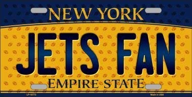 Ingzzaac Metalpostera100482 Jets Fan New York Background Novelty Metal License Plate Vintage Tin Sign Size: Approx. 20 * 30Cm/ 7.8 * 11.8 Inch(L * W)
