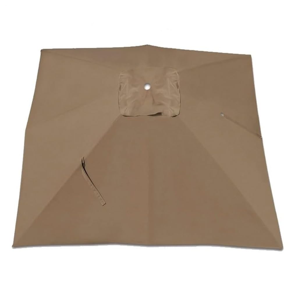 Ciężarki podstawy parasola wspornikowego 300 cm - Khaki pokrowiec na patio na parasole z 8 żebrami, 2,5 x 2,5 m - Heavy-Du, odporny na warunki atmosferyczne na zewnątrz solut