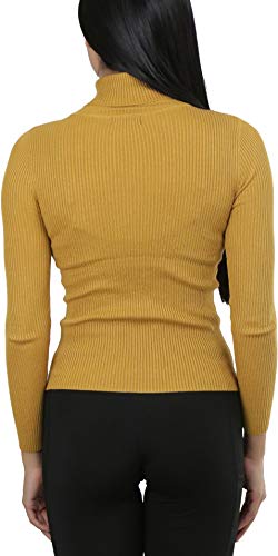 Image of ToBeInStyle Women's Classic Knit Fold Over Turtleneck Pullover