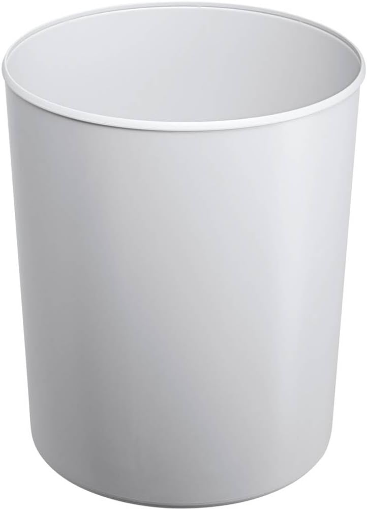HAN 1818-S-11, Safety Waste bin Flame-Retardant. with Aluminium Insert, fire-Resistant, Safe, Elegant, Premium Quality, 20 litres, Light-Grey