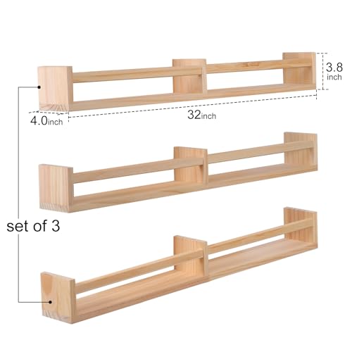 Juego de 3 estantes de pared para cuarto de bebé - 50% de descuento