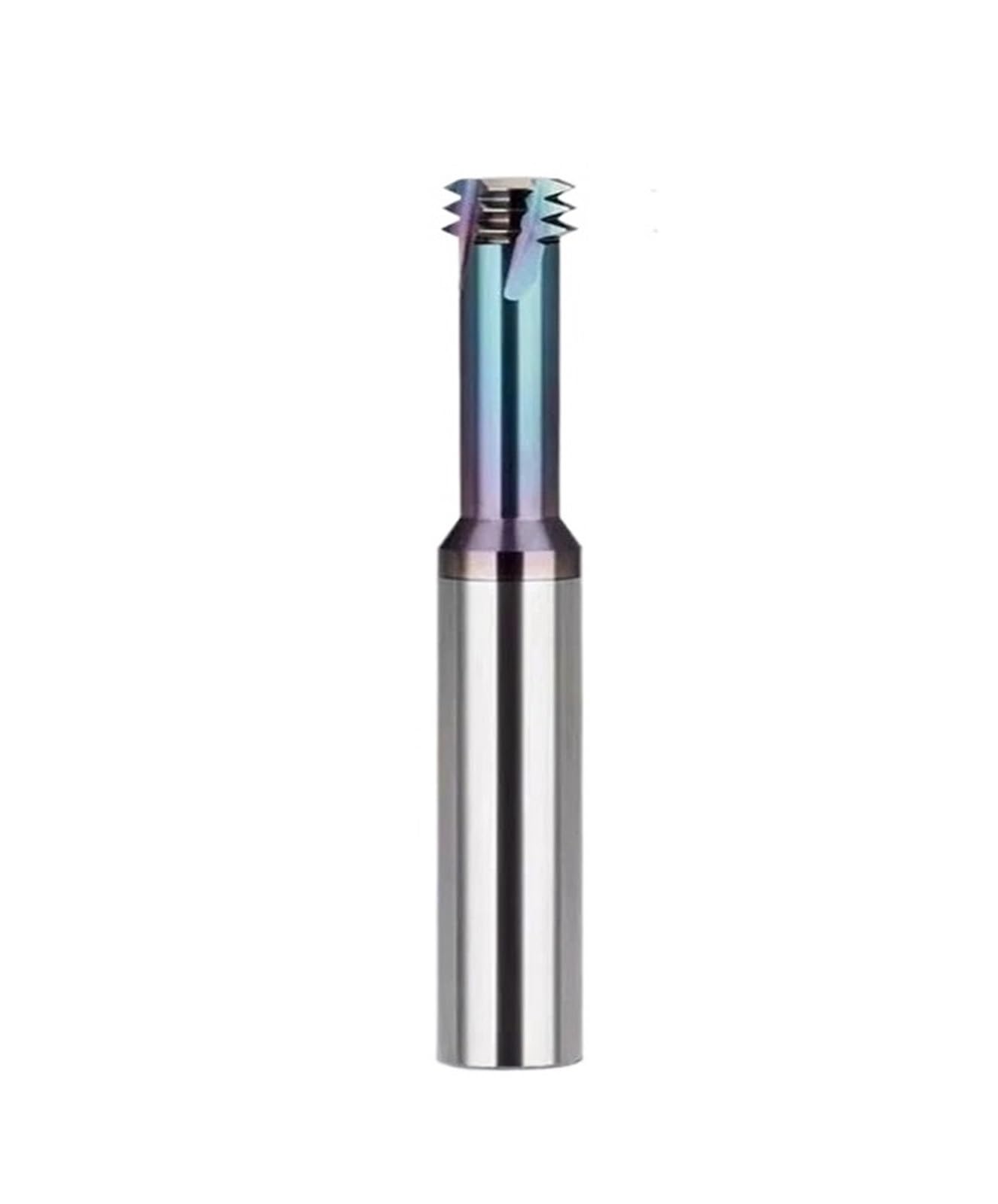 1 Uds DLC Recubierto M1 M6 M8 M10 M16 HRC65 Cortador De Hilo Tres Dientes Broca Procesamiento Aluminio Molino Aleación Tungsteno | M8-1.25,Aluminum Processing