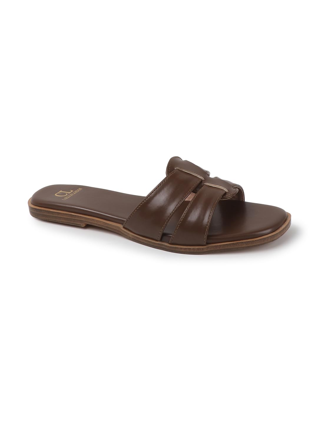 carlton london Women's Strappy Flat Sandals with Knot Detail-picture-45