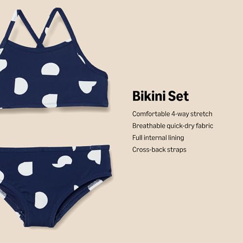 Image of Amazon Essentials Girls and Toddlers' Cross Back Bikini Set
