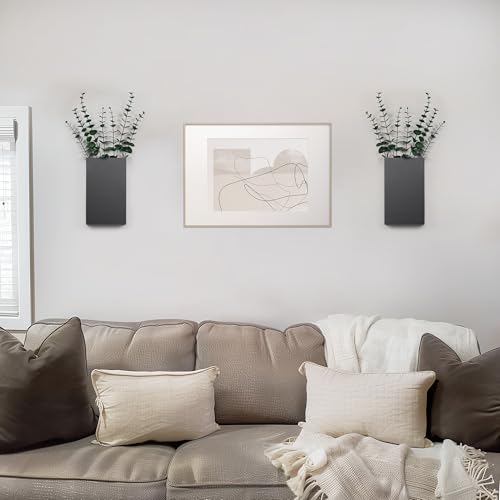 2packmetalwallplantervasesdecorwithartificialeucalyptusmodernfarmhouserustichangingpocketplantersforindoorgreeneryandflowerslivingroombedroomkitchenandstairwaydecoration Urban Country Home Decor 2 pack metal wall planter vases decor with artificial eucalyptus modern farmhouse rustic hanging pocket planters for indoor greenery and flowers living room bedroom kitchen and stairway decoration urban country home decor