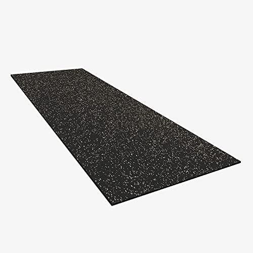 IncStores 1/4 Thick Tough Rubber Flooring RollFlexible Recycled Rubber Gym Floor